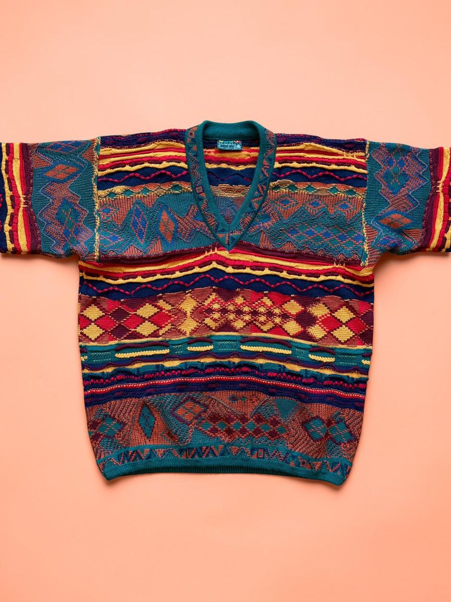 Coogi knitted wool 3D sweater — 2