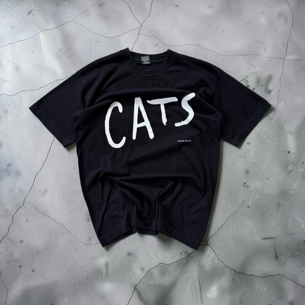Vintage 1981 single stitch CATS rock band t-shirt