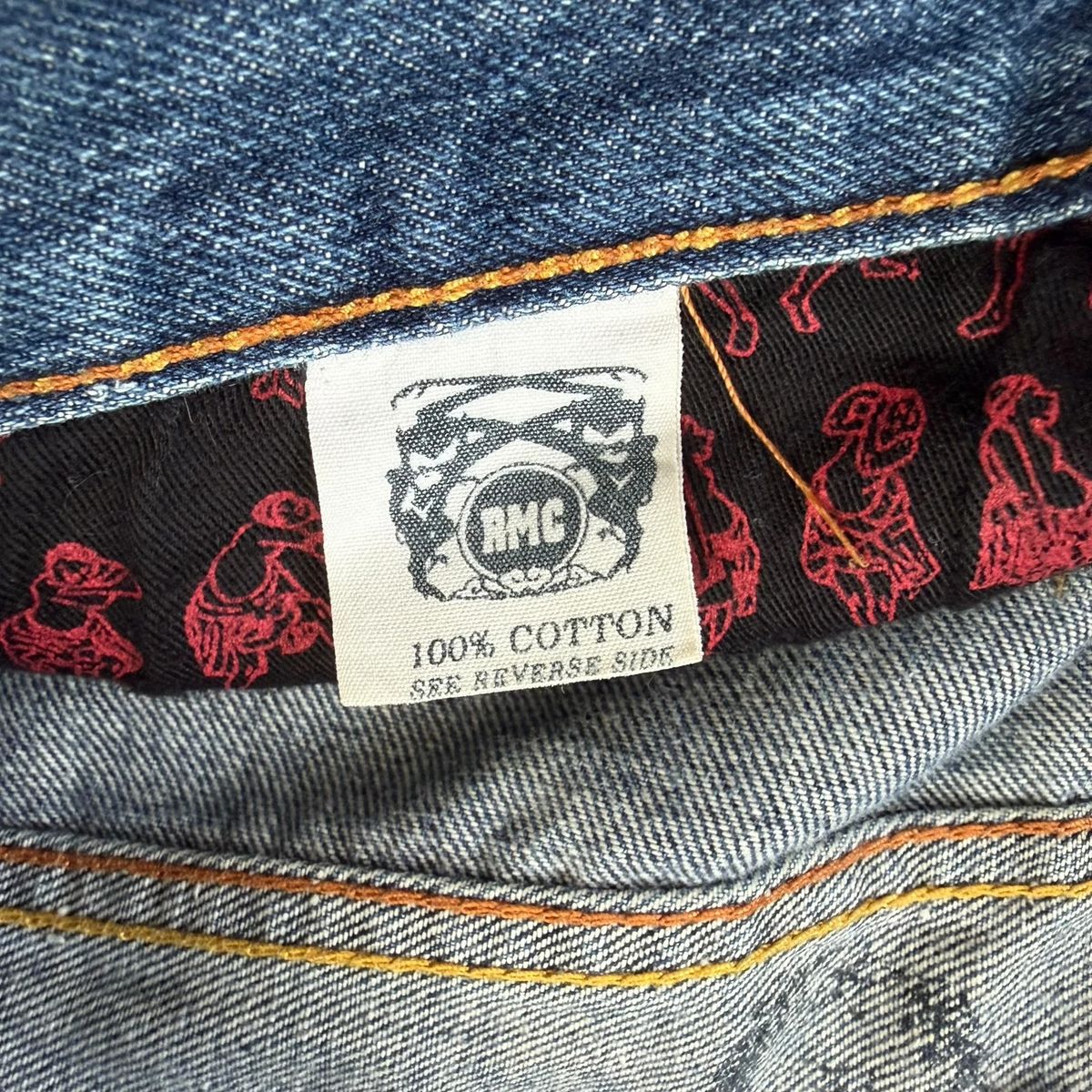 Vintage RMC Red Monkey Company embroidered jorts / denim shorts — 11