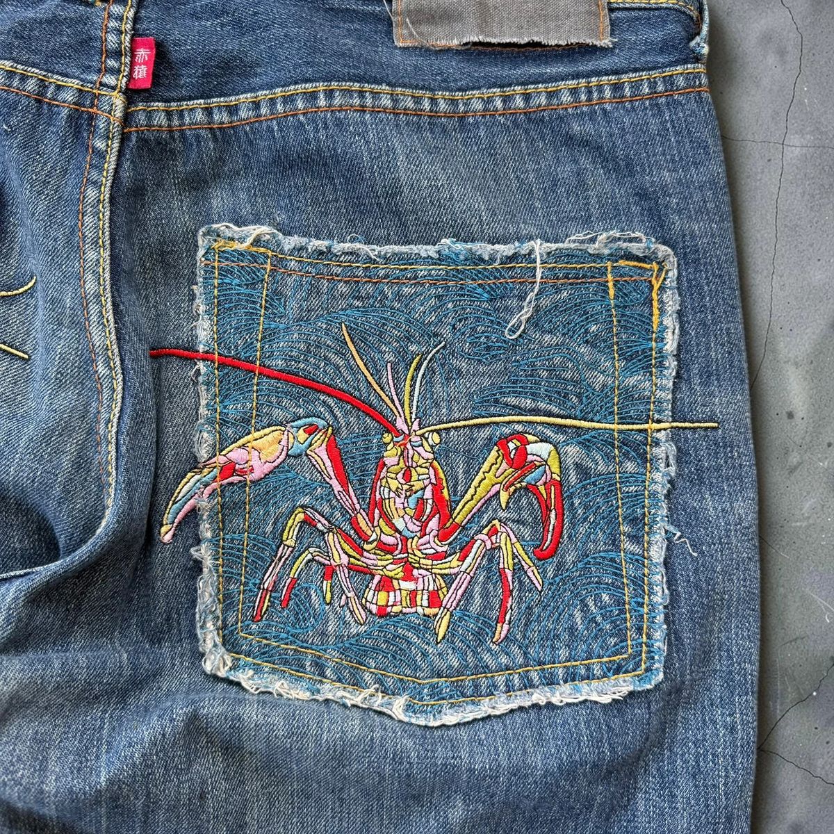Vintage RMC Red Monkey Company embroidered jorts / denim shorts — 4