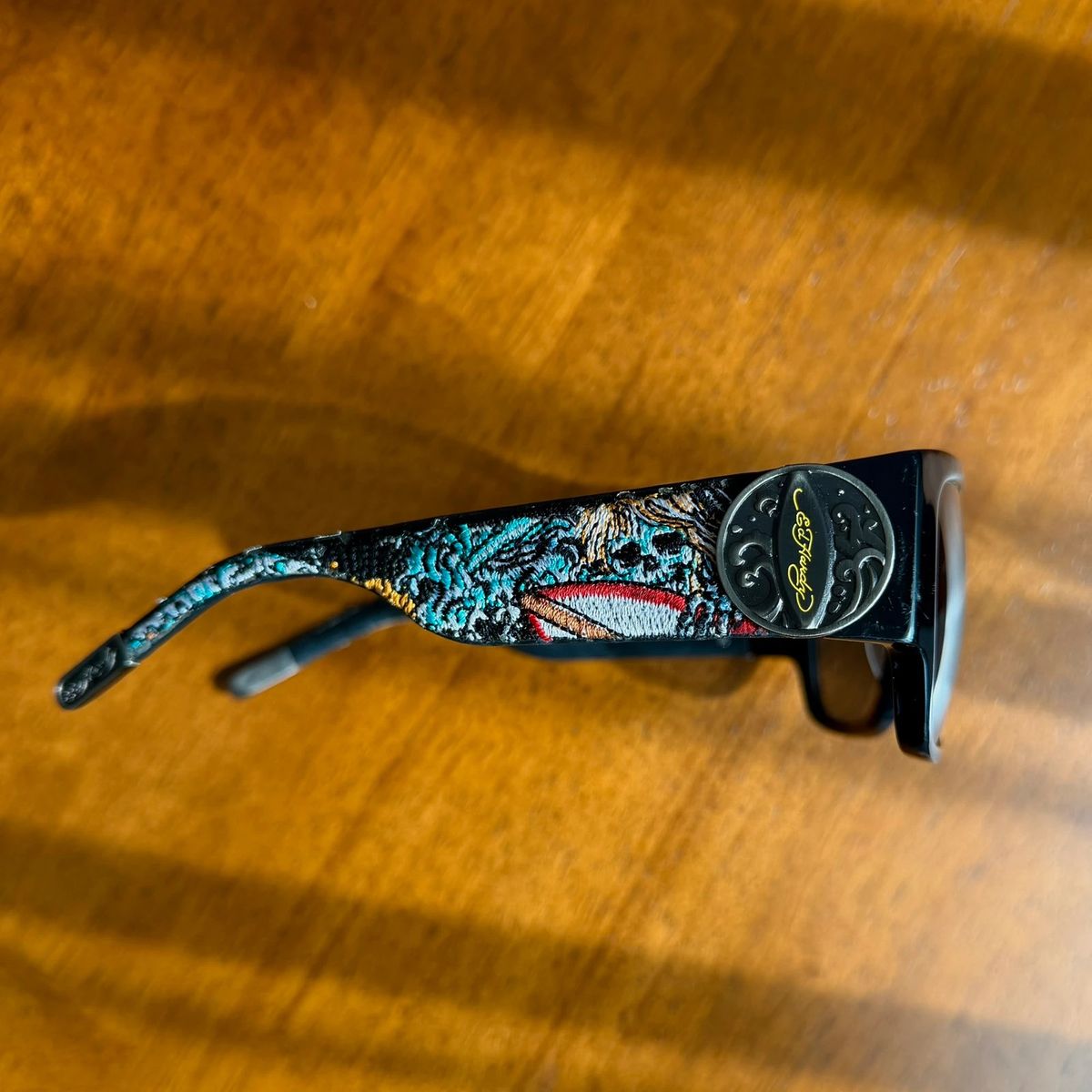 Vintage Ed Hardy embroidered sunglasses
