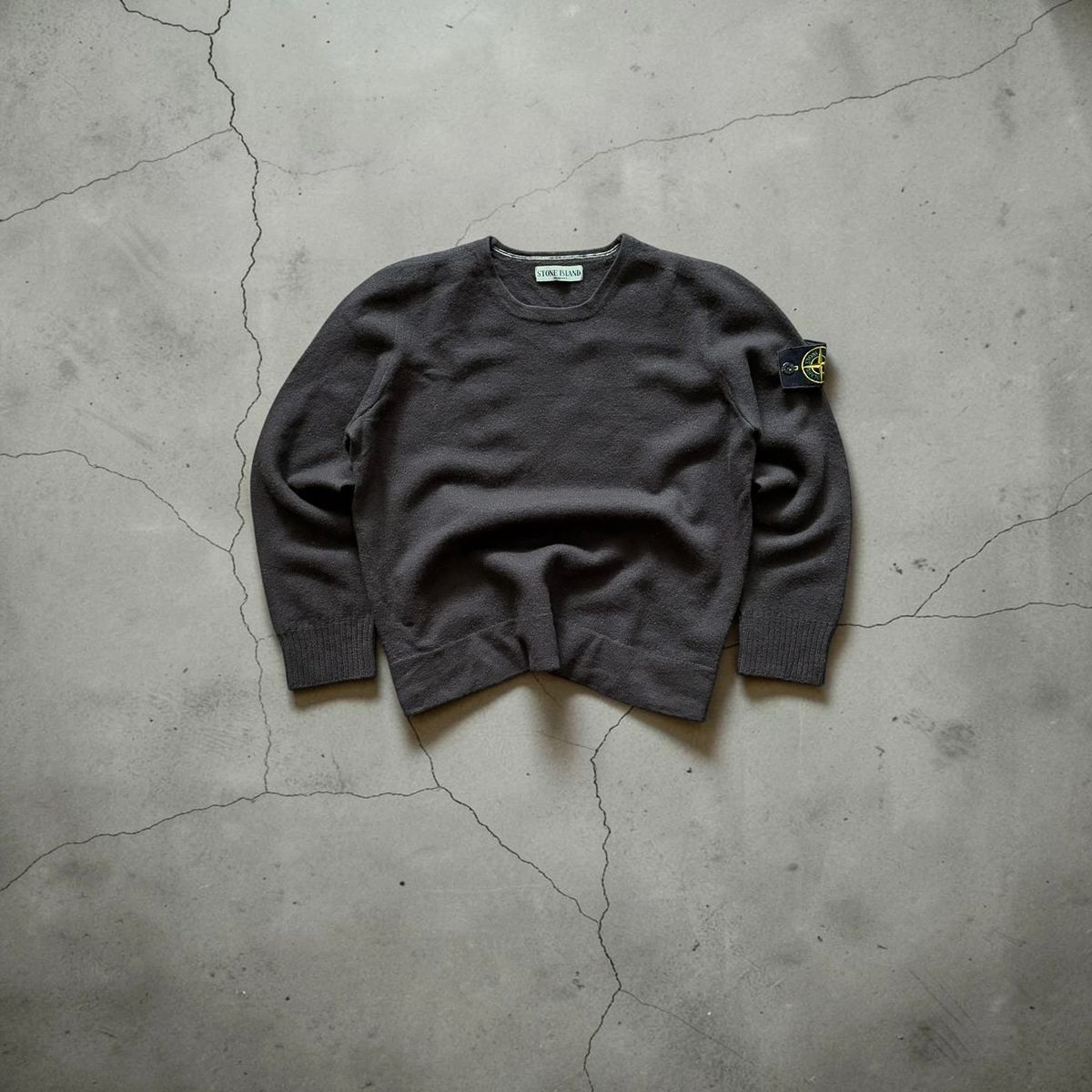 Vintage Autumn / Winter 2007 Stone Island wool knitted brown sweater