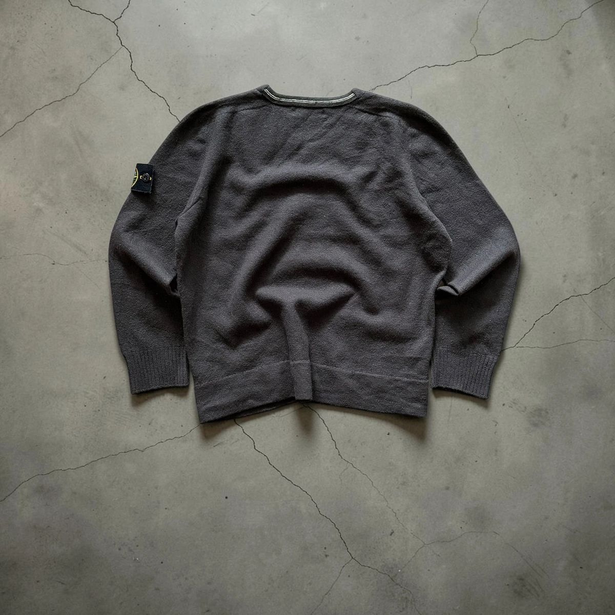 Vintage Autumn / Winter 2007 Stone Island wool knitted brown sweater — 8