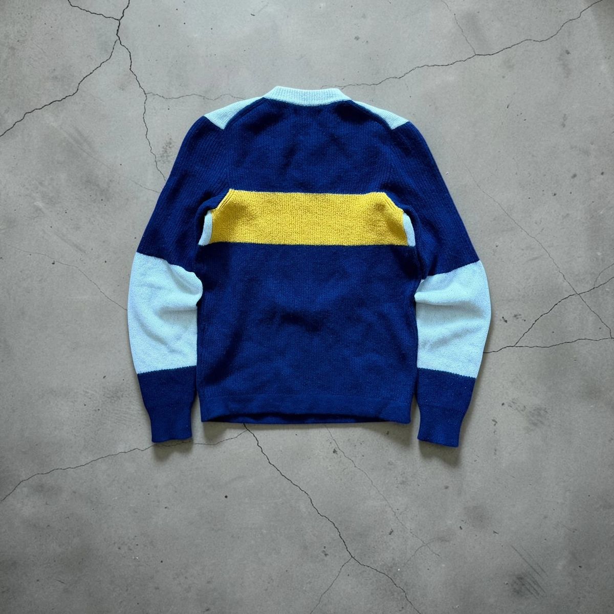 Autumn / Winter 2018 Stone Island knitted multi color compass wool sweater — 10