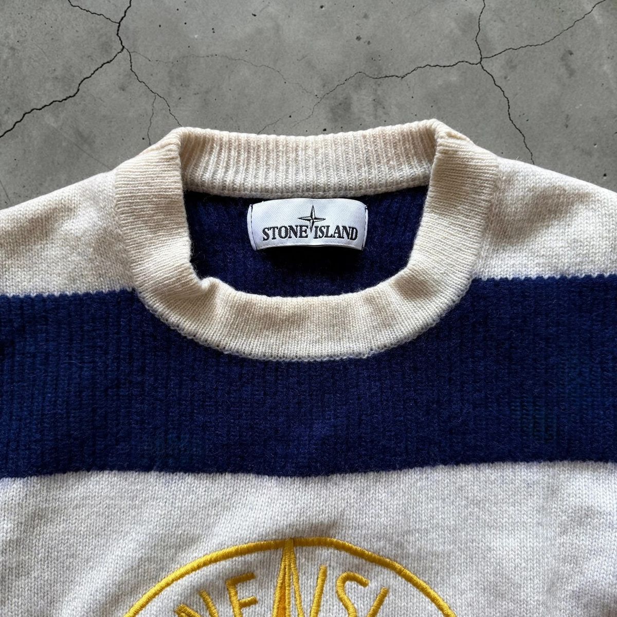 Autumn / Winter 2018 Stone Island knitted multi color compass wool sweater — 5