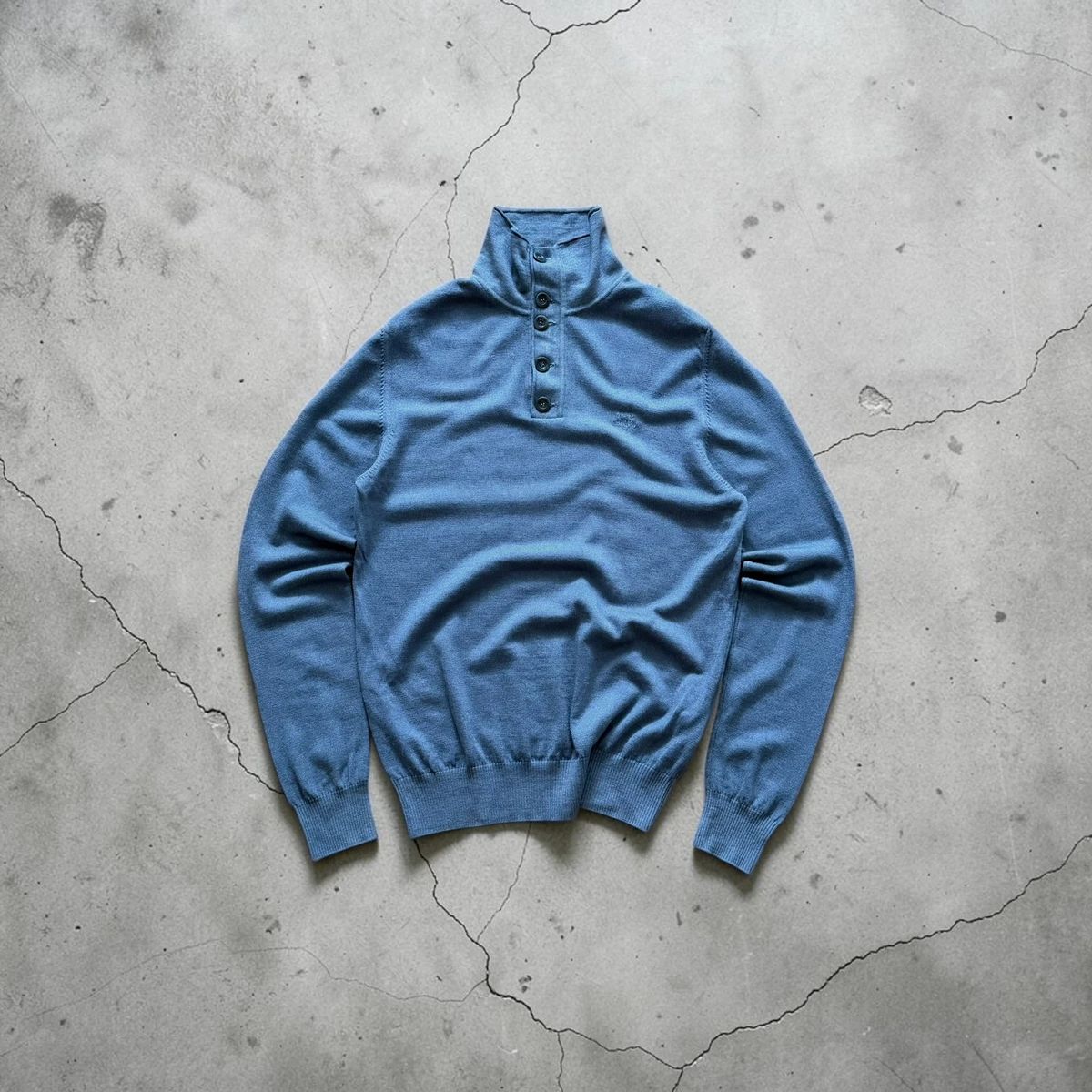 C.P Company 1/4 button up wool sweater