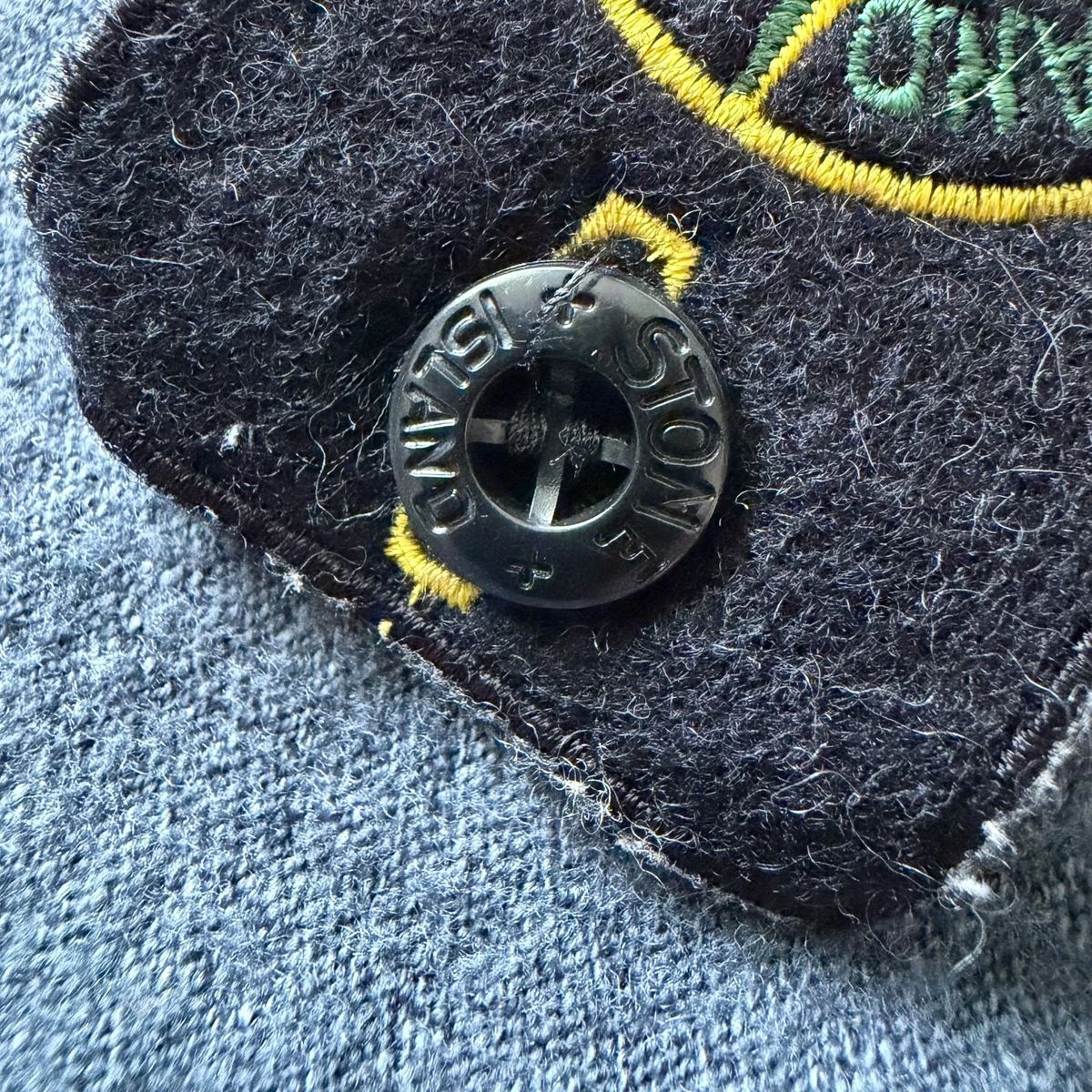 Stone Island knitted V-neck wool sweater — 4