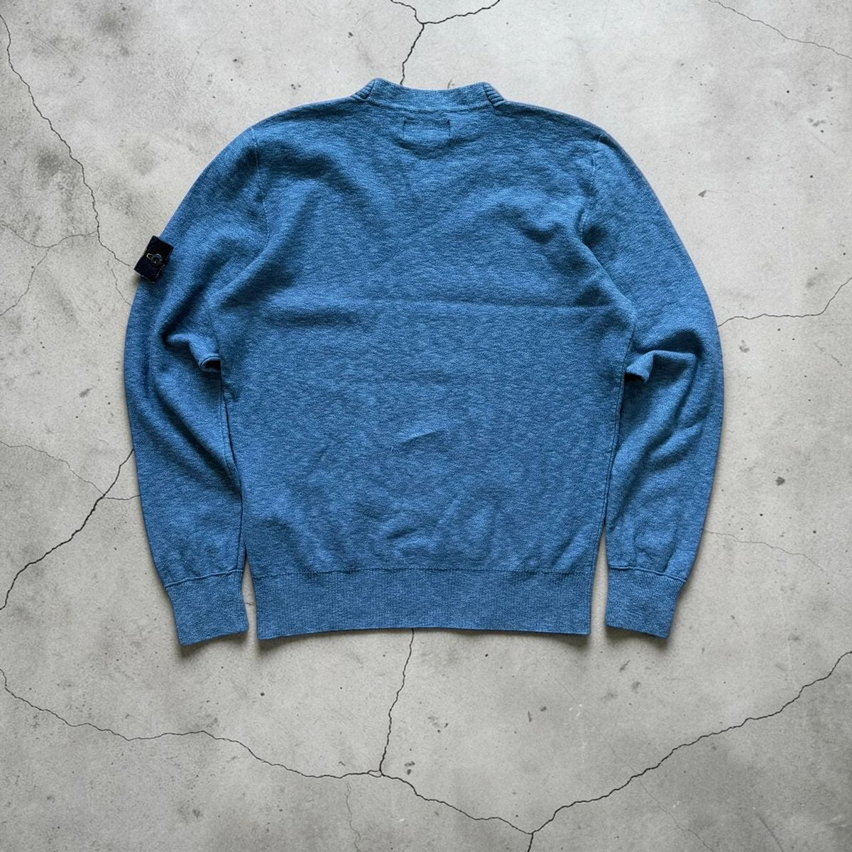 Stone Island knitted V-neck wool sweater — 9