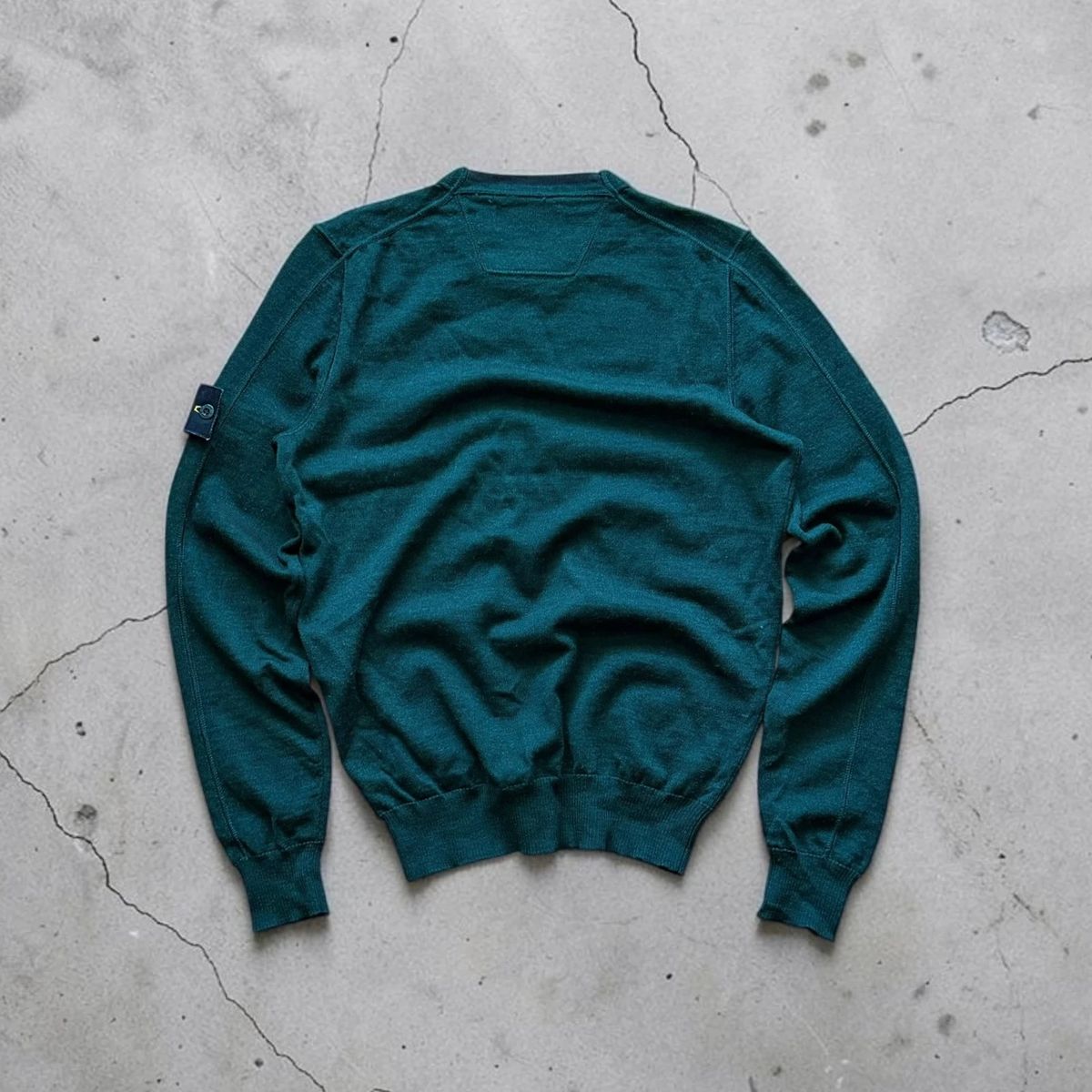 Autumn / Winter 2015 Stone Island 100% wool green sweater — 7
