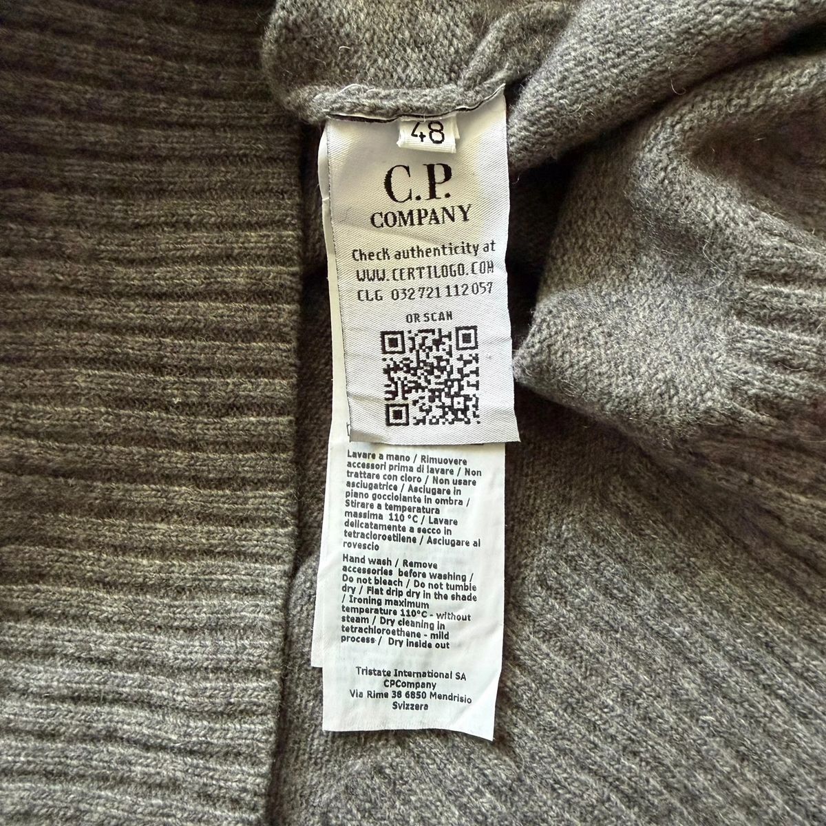 C.P Company wool knitted gray sweater — 5