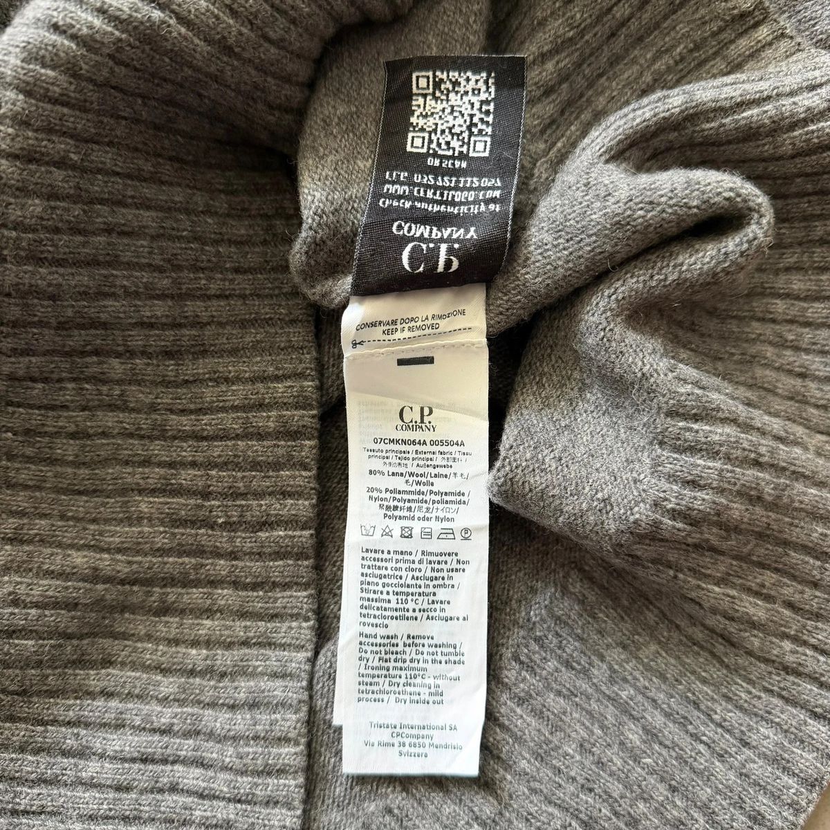 C.P Company wool knitted gray sweater — 6