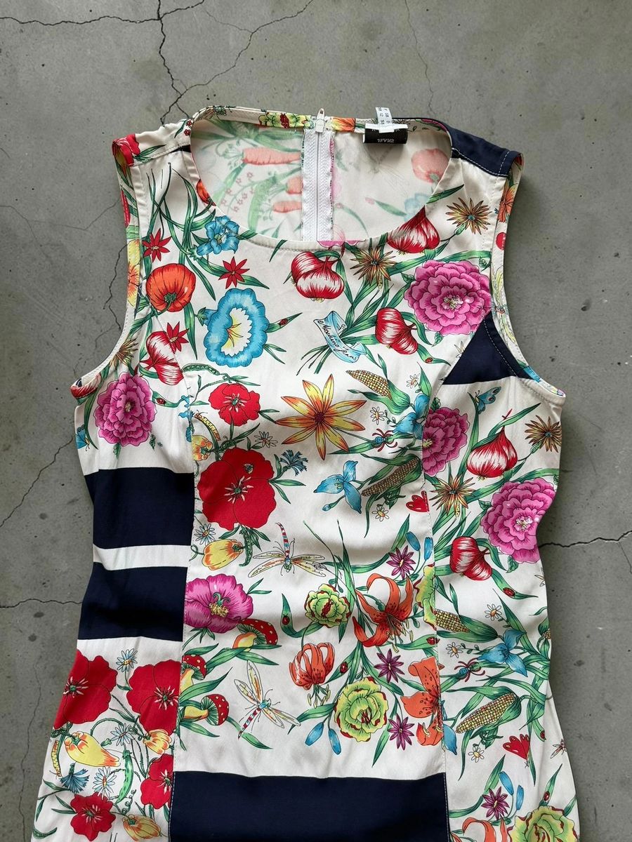Vintage 90s Moschino Jeans mid lenght floral dress — 2