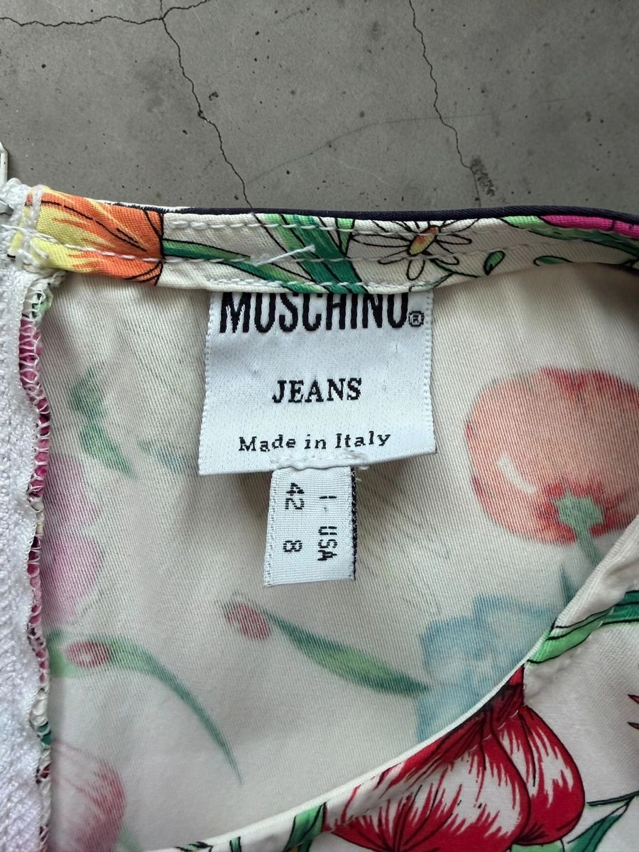 Vintage 90s Moschino Jeans mid lenght floral dress — 3
