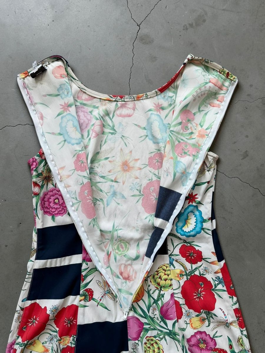 Vintage 90s Moschino Jeans mid lenght floral dress — 6