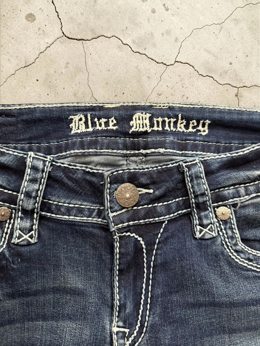 Blue Monkey y2k Miss me / Rock Revival embroidered jeans — 6