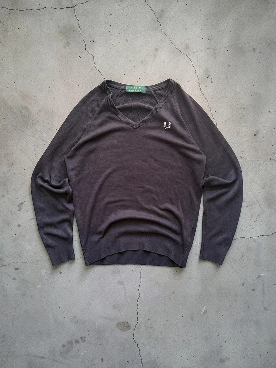 Vintage Fred Perry knitted cotton sweater