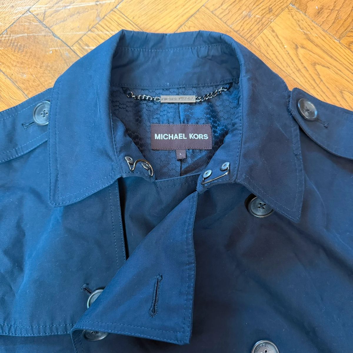 Michael Kors cotton trench coat — 13