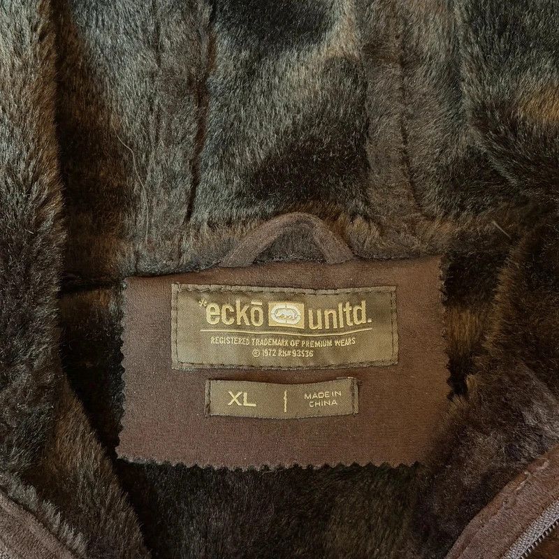 Vintage Eckō Unltd baggy fur collar jacket — 4