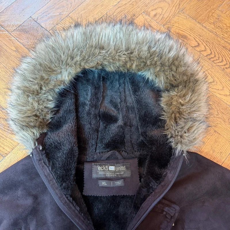 Vintage Eckō Unltd baggy fur collar jacket — 5