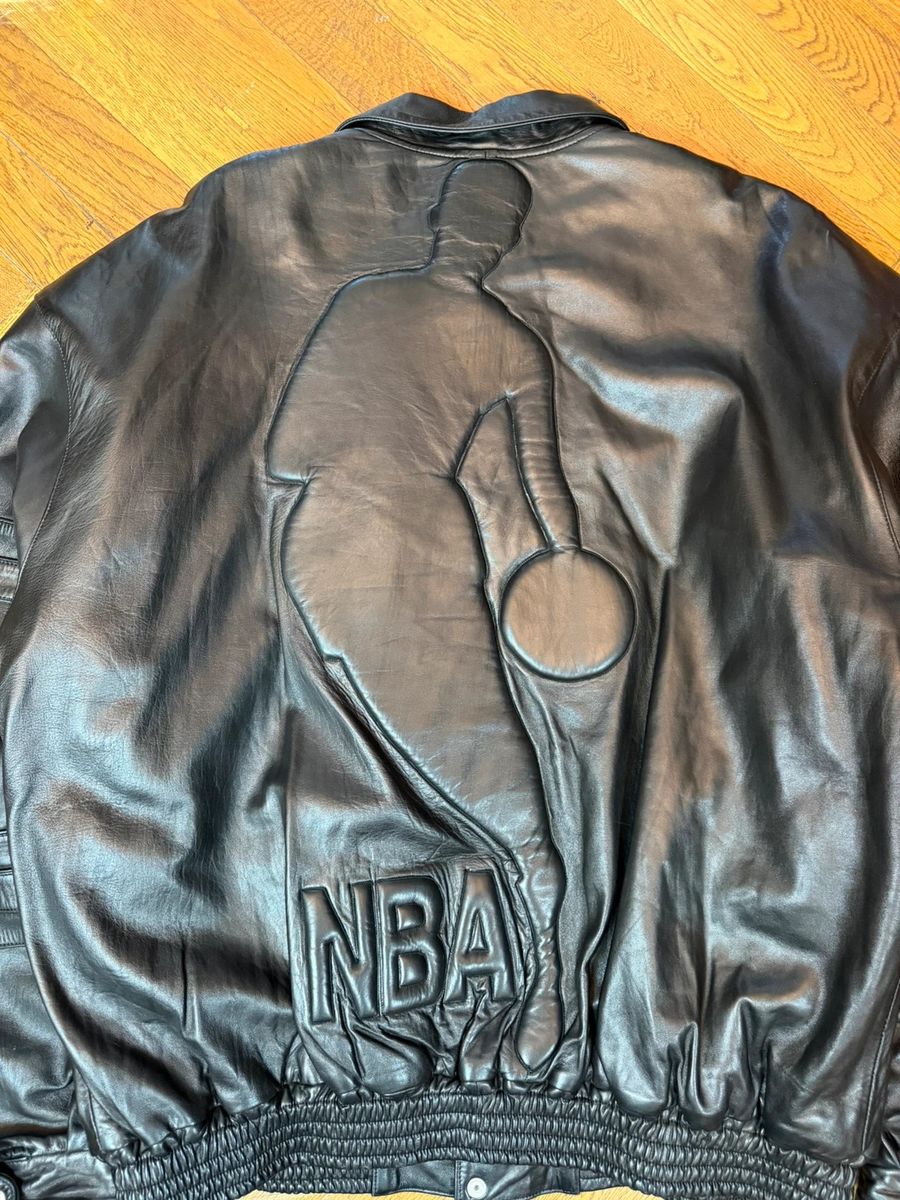 Vintage Jeff Hamilton x NBA conference leather jacket — 12