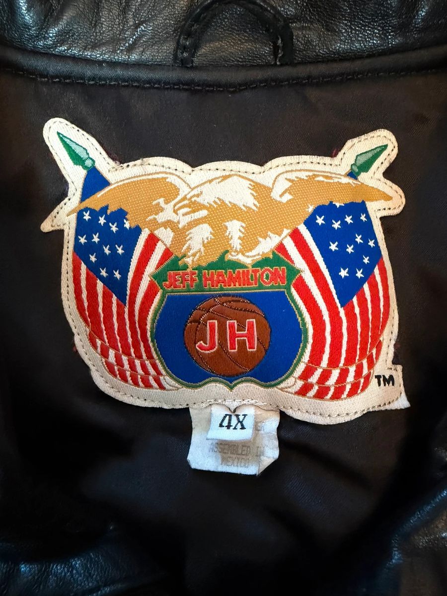 Vintage Jeff Hamilton x NBA conference leather jacket — 8