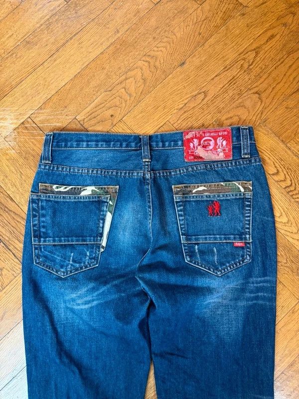 AAPE by Bape loose fit printed selvadged jeans — 12