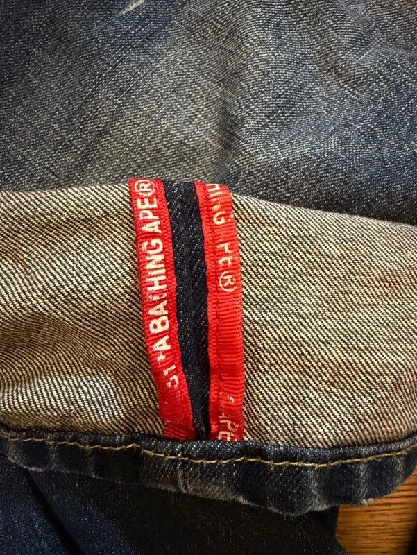 AAPE by Bape loose fit printed selvadged jeans — 4