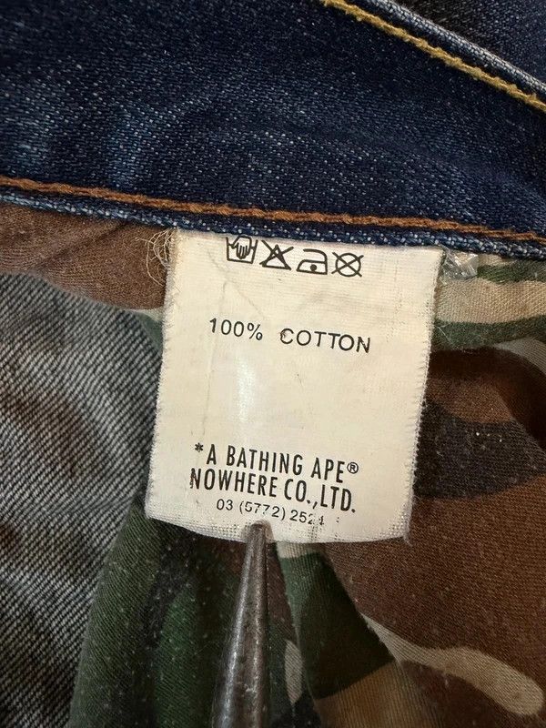 AAPE by Bape loose fit printed selvadged jeans — 9