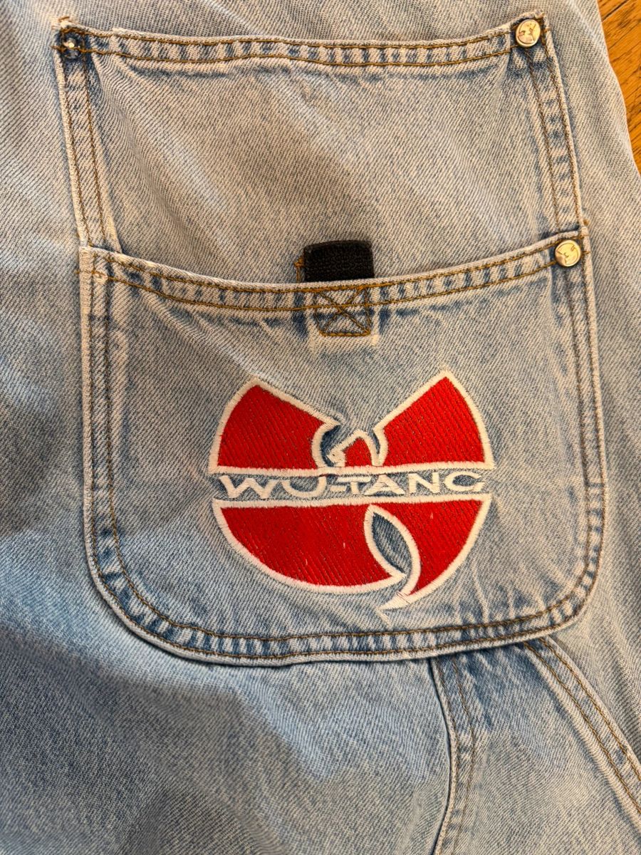 Vintage Wu wear / Wu Tang embroidered baggy jeans — 4