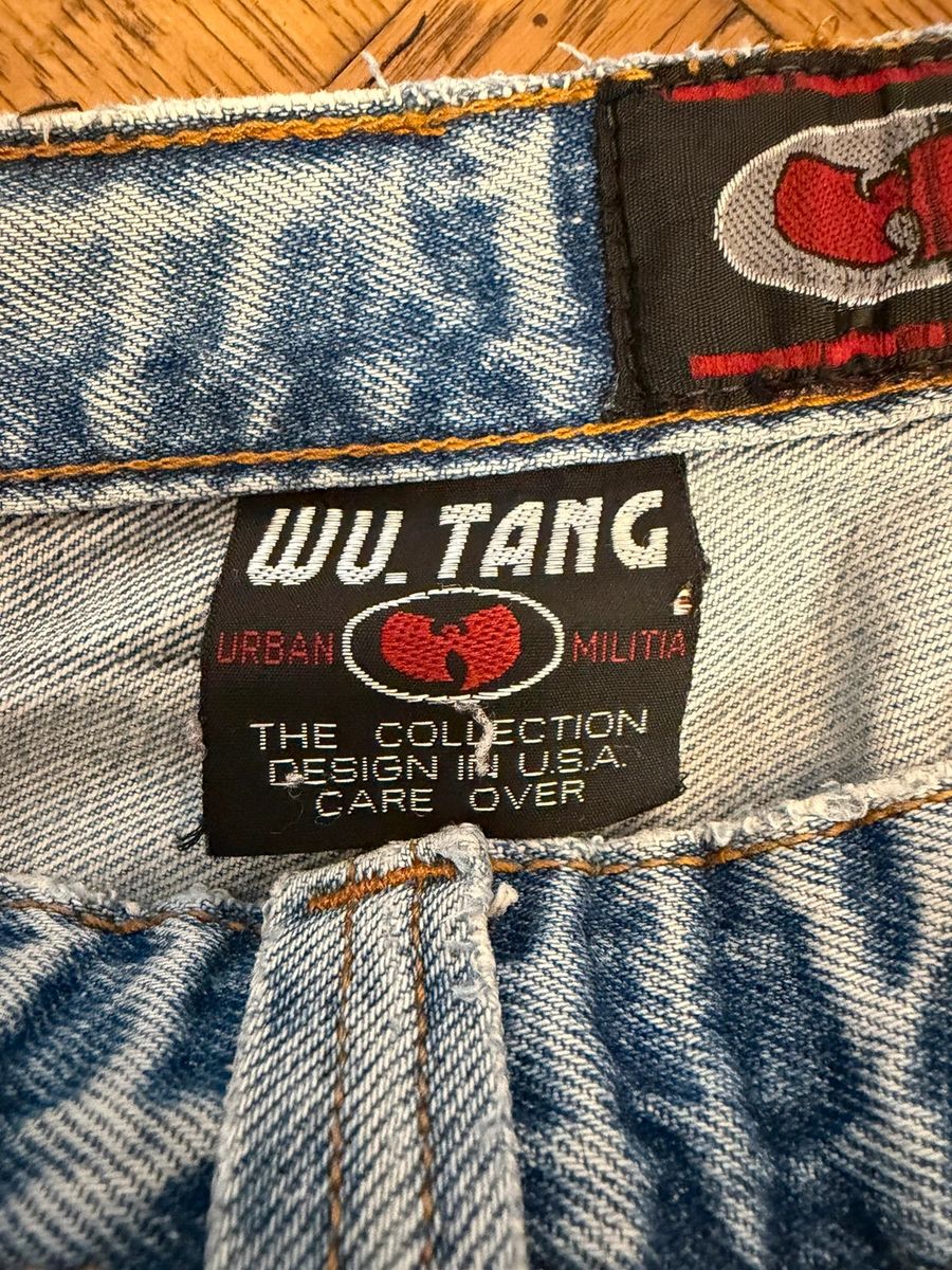 Vintage Wu wear / Wu Tang embroidered baggy jeans — 9