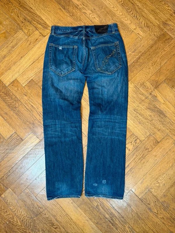 Vintage Ed Hardy selvedged baggy jeans