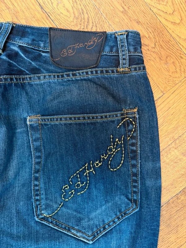 Vintage Ed Hardy selvedged baggy jeans — 3