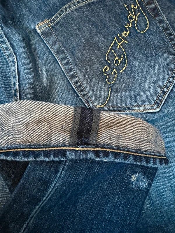 Vintage Ed Hardy selvedged baggy jeans — 4