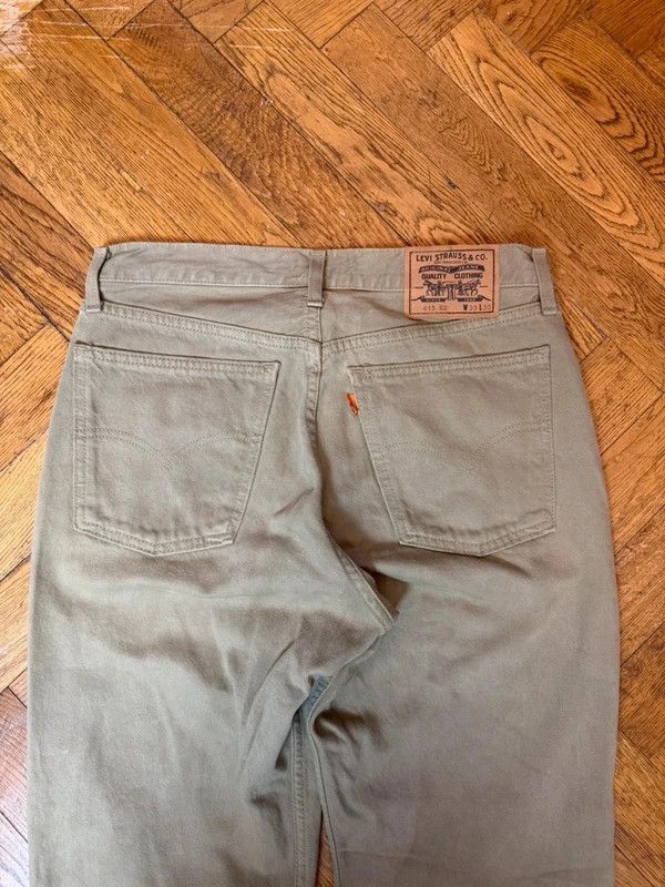 Vintage 1996 Levi’s 615 orange tab beige jeans — 2