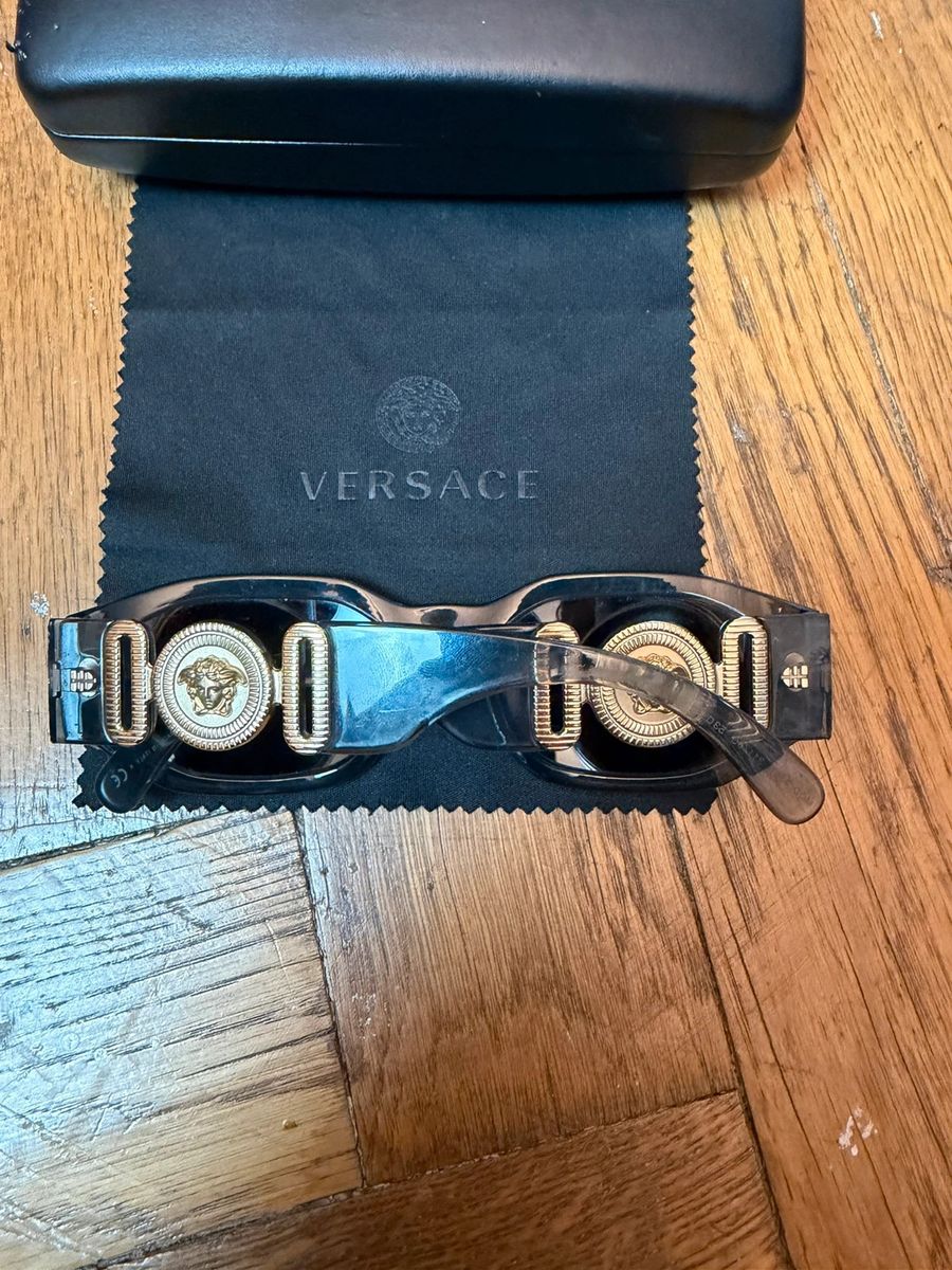 Versace Biggie / Medusa grey transparent sunglasses