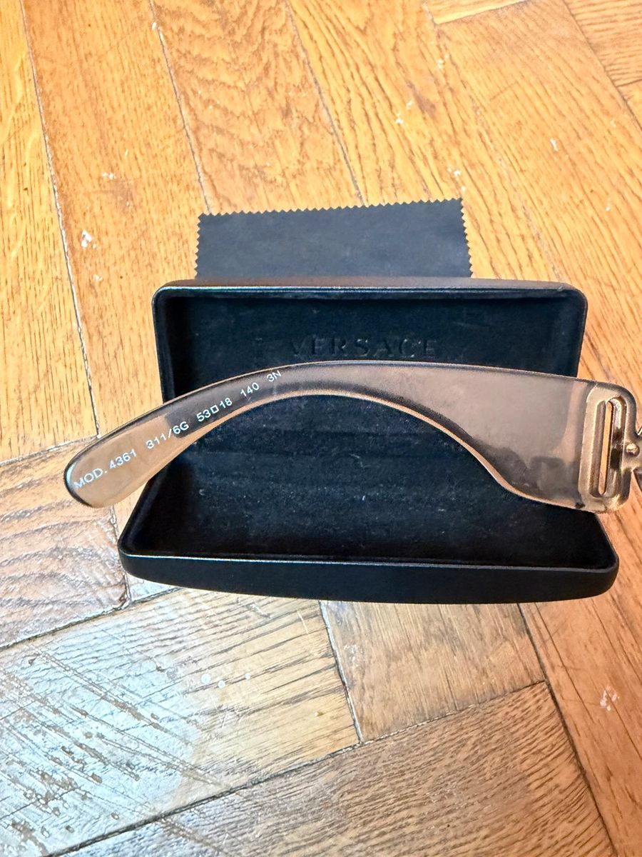 Versace Biggie / Medusa grey transparent sunglasses — 6