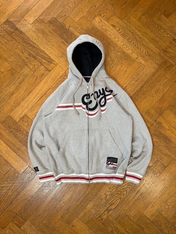 Enyce zip up heavy cotton embroidered hoodie