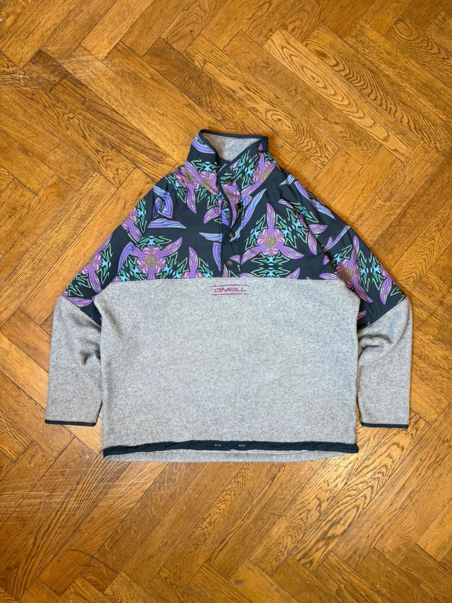 Vintage O’neill 1/4 funky fleece sweater — 2