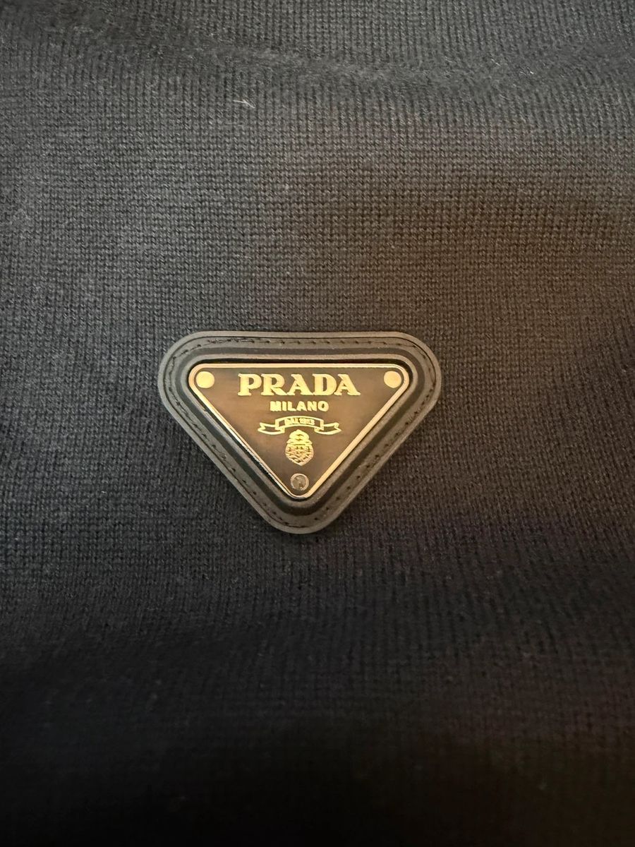 Prada 1/4 zip up knitted crewneck — 2