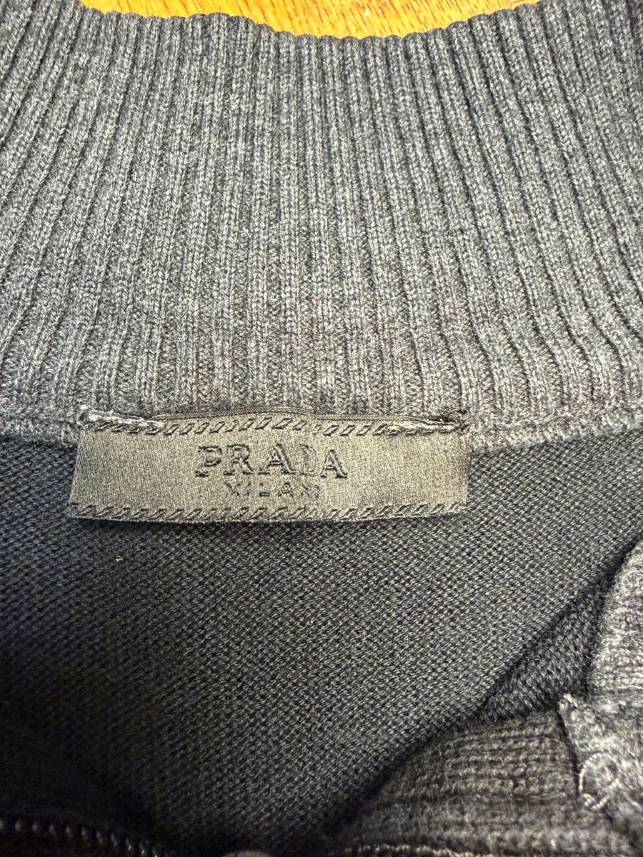 Prada 1/4 zip up knitted crewneck — 4