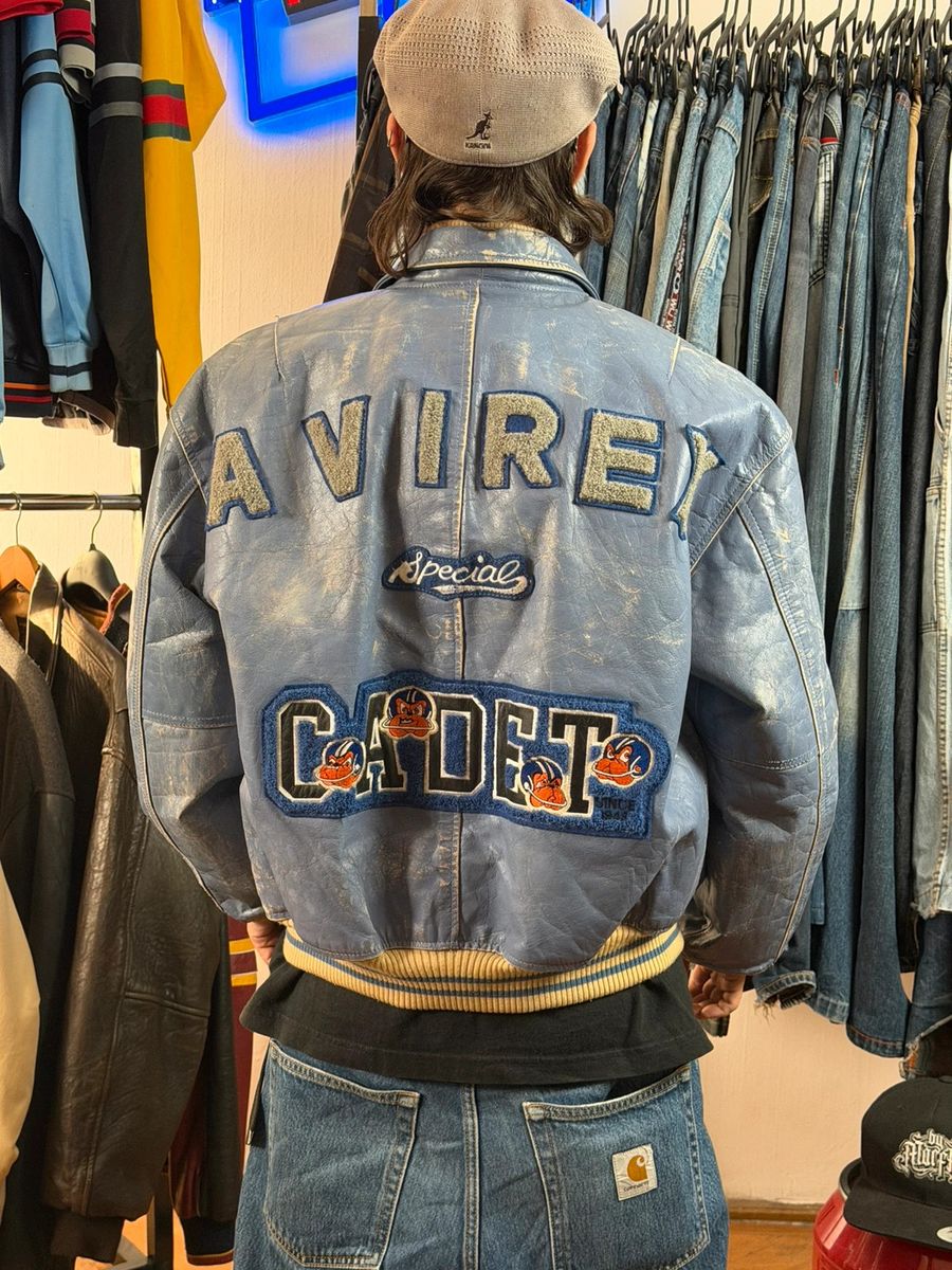 Vintage 1990s Avirex Special Cadet leather bomber jacket — 3