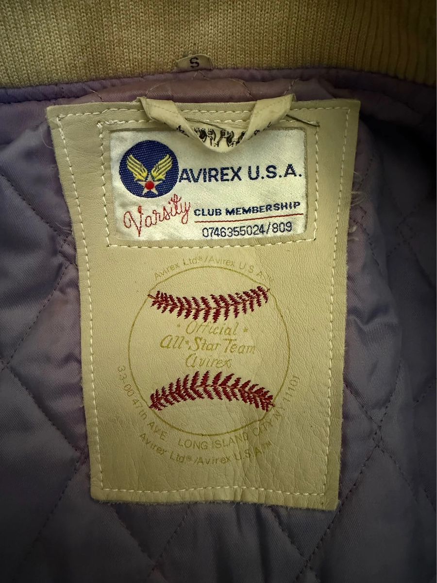 Vintage 1990s Avirex Special Cadet leather bomber jacket — 9