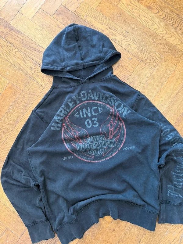 Harley Davidson printed hoodie — 2