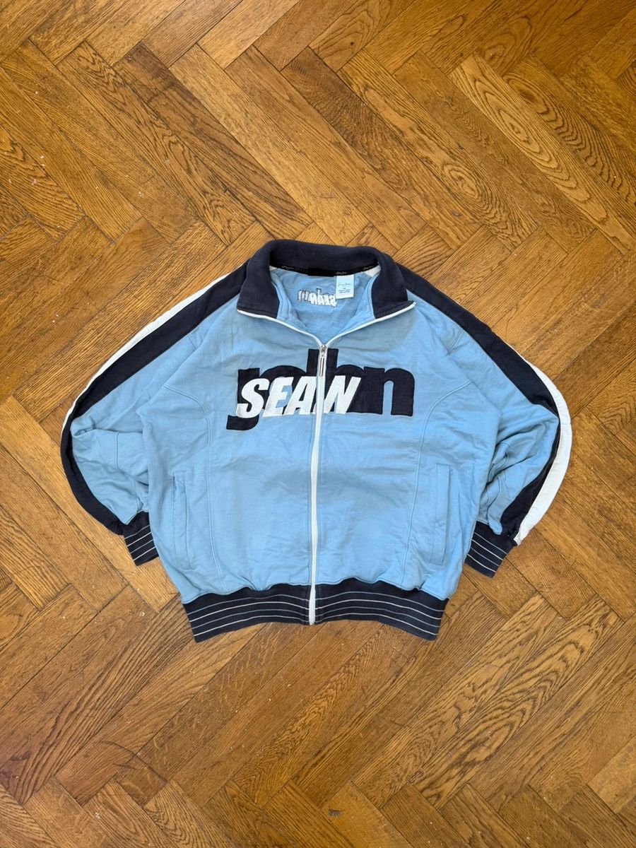 Sean John zip up embroidered hoodie