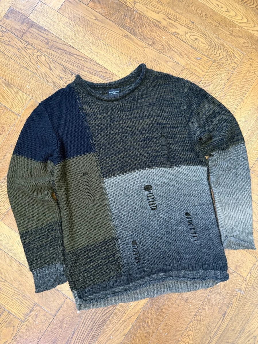 Vintage distressed wool knitwear sweater — 2
