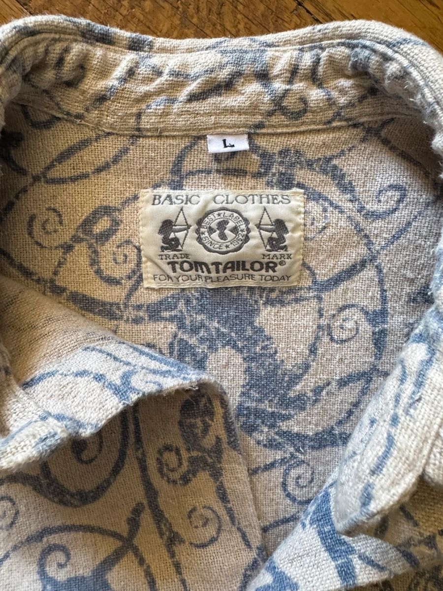 Vintage Tom Tailor wool embroidered shirt — 3