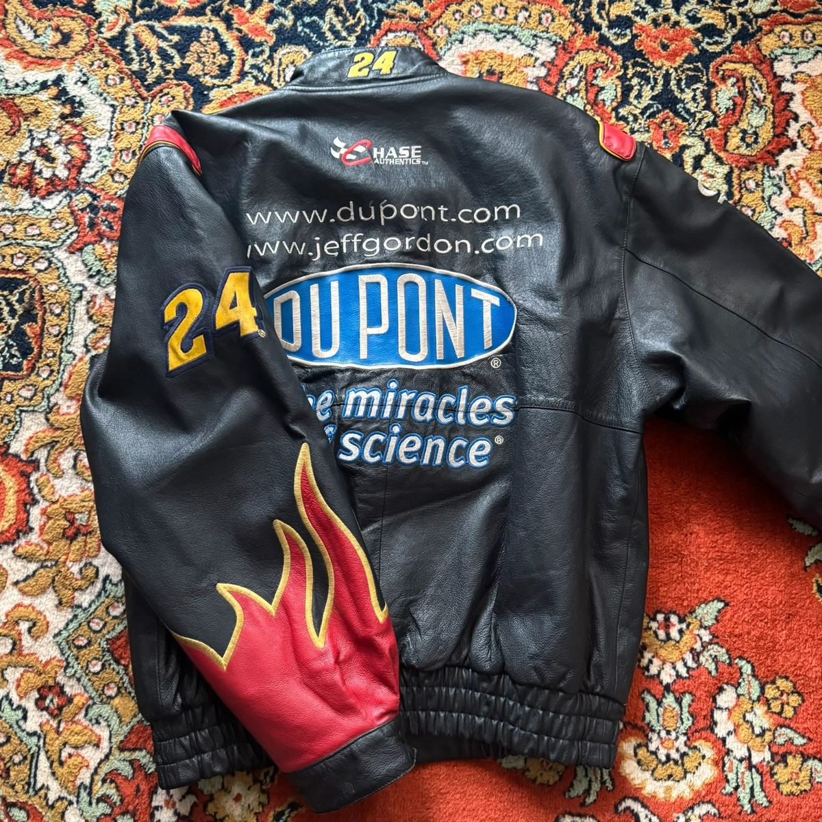 Vintage Jeff Hamilton x Nascar x DuPont x Jeff Gordon leather jacket — 4