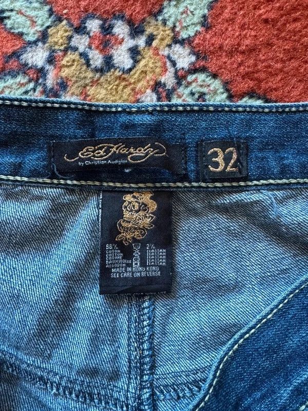 Vintage Ed Hardy baggy studded jeans — 3