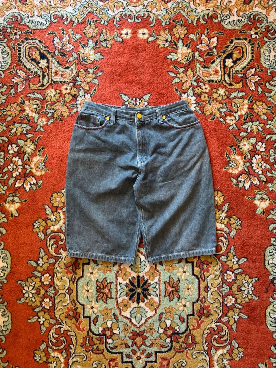 Coogi baggy embroidered denim shorts — 4
