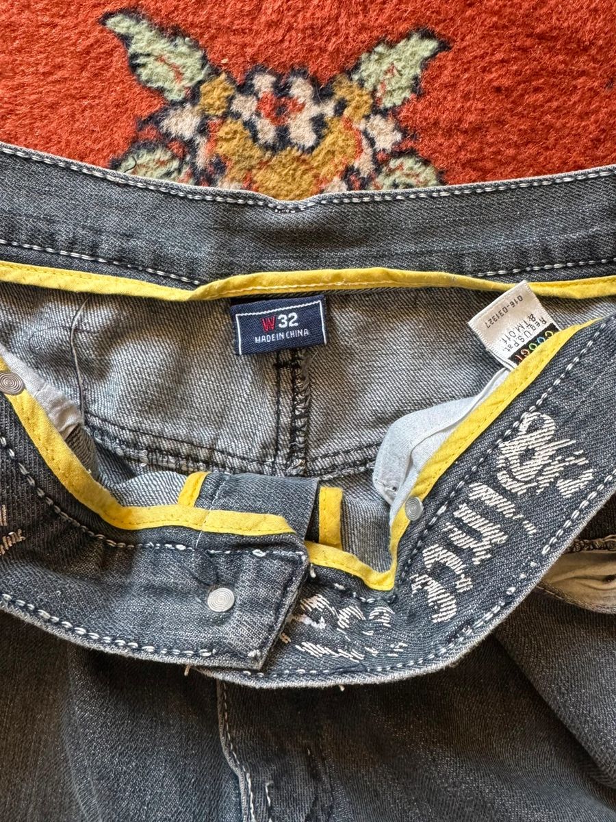 Coogi baggy embroidered denim shorts — 5